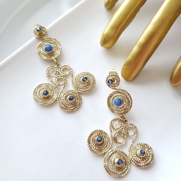 Zara Jewelry - New! Zara's Night Out Spiral Stone Earrings